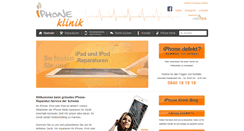 Desktop Screenshot of iphone-klinik.ch